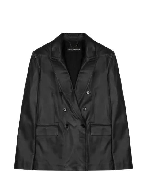 double-breasted leather blazer by DEPARTMENT 5
