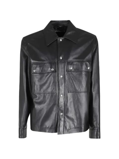leather shirt-jacket by DEPARTMENT 5