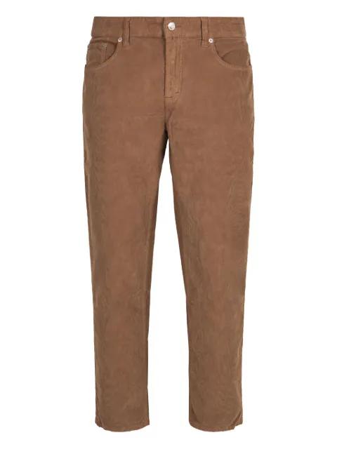 logo-patch corduroy trousers by DEPARTMENT 5