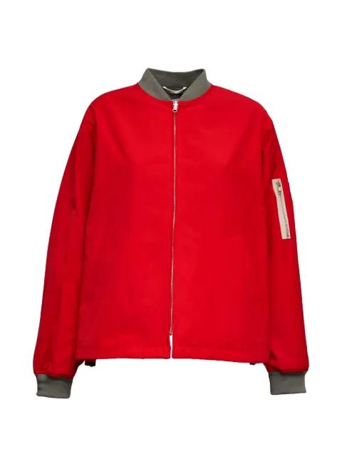 zip ribbed-trim bomber by DEPARTMENT 5