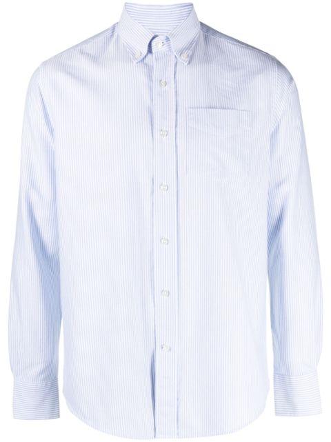 stripe-pattern cotton shirt by DEPERLU