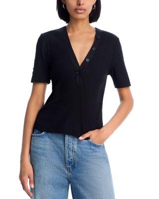 Adrian Ribbed Tee by DEREK LAM 10 CROSBY