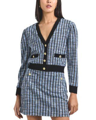 Alira Stretch Tweed Mini Skirt by DEREK LAM 10 CROSBY