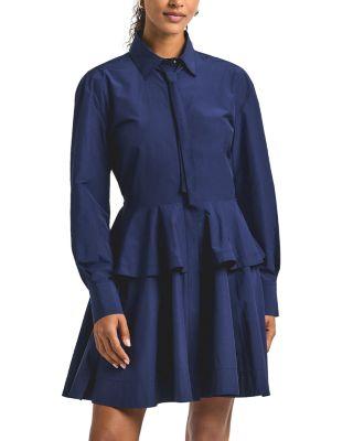 Azure Peplum Dress by DEREK LAM 10 CROSBY