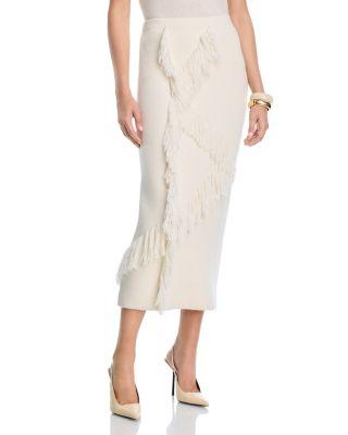 Hestia Fringed Sweater Skirt by DEREK LAM 10 CROSBY
