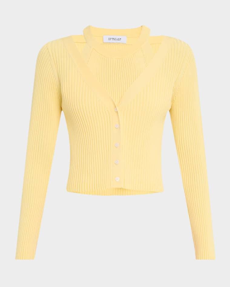 Lonnie Knit Layered Cardigan by DEREK LAM 10 CROSBY
