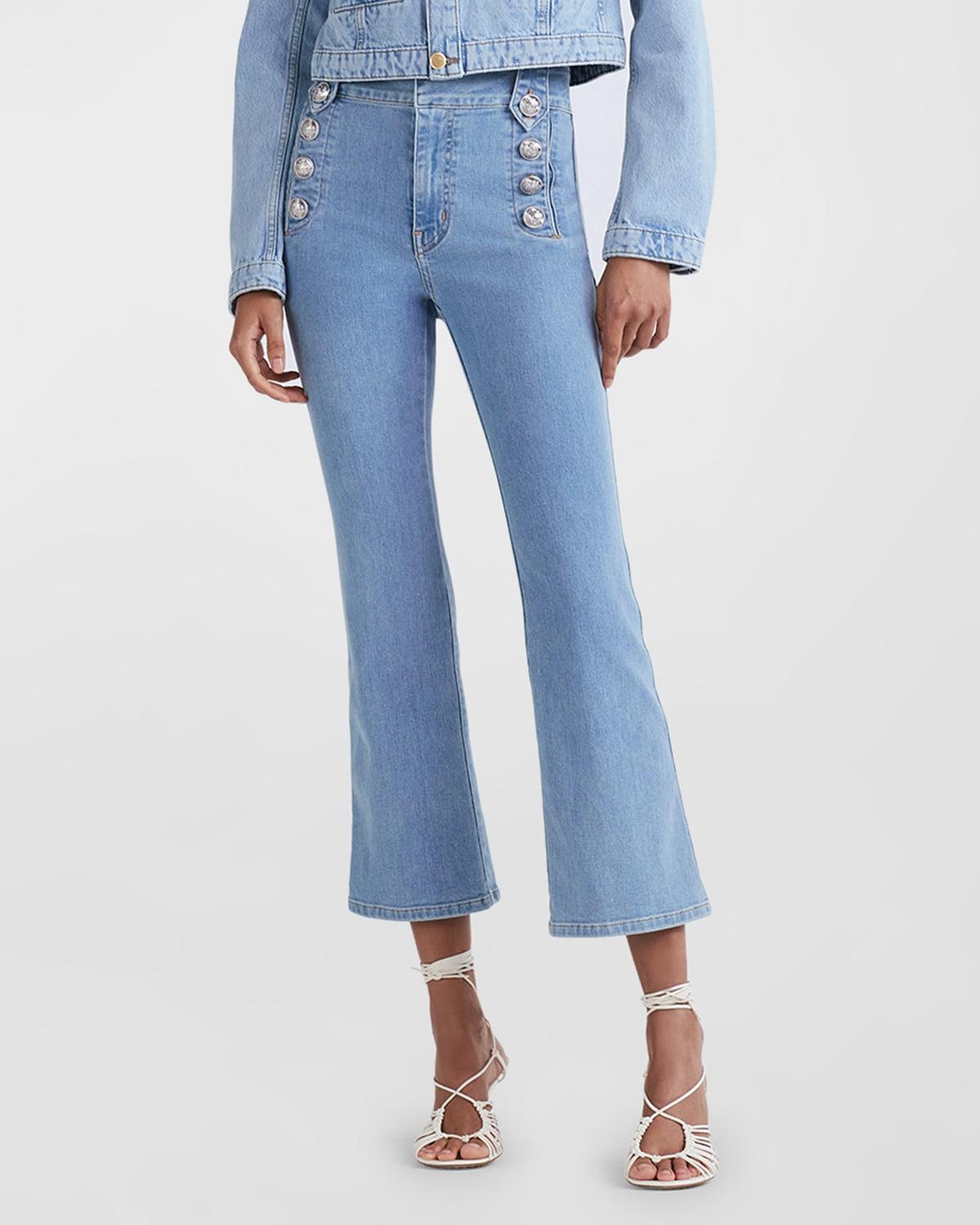 Penny Denim Collarless Jacket by DEREK LAM 10 CROSBY