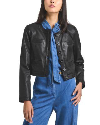 Penny Leather Jacket by DEREK LAM 10 CROSBY