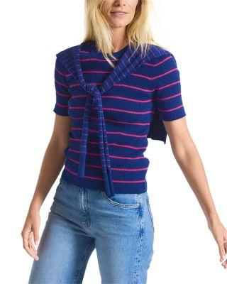 Twain Cotton Cashmere Short Sleeve Sweater by DEREK LAM 10 CROSBY