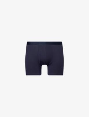 Alex Branded-Waistband Stretch-Jersey Trunks by DEREK ROSE