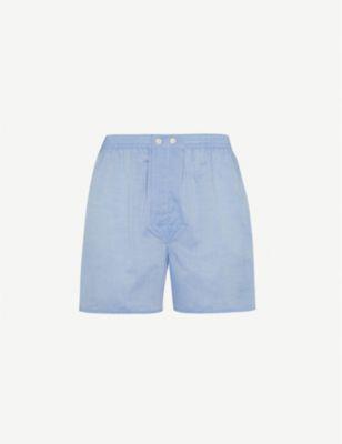 Amalfi Batiste relaxed-fit cotton woven boxer shorts by DEREK ROSE