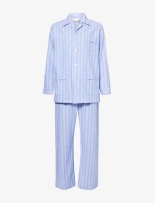 Arrna 20 Stripe Cotton Pyjama Set by DEREK ROSE
