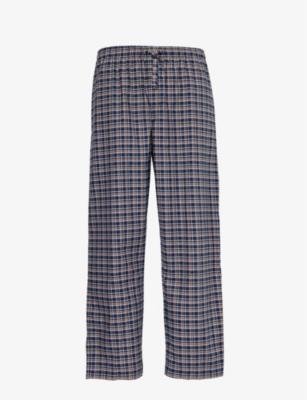 Barker checked cotton pyjama trousers by DEREK ROSE
