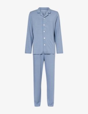Basel Relaxed-Fit Jersey Pyjama Set by DEREK ROSE