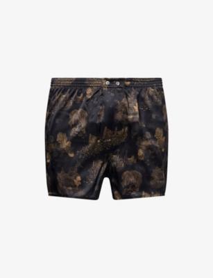 Brindisi Classic-Fit Silk Boxer Shorts by DEREK ROSE