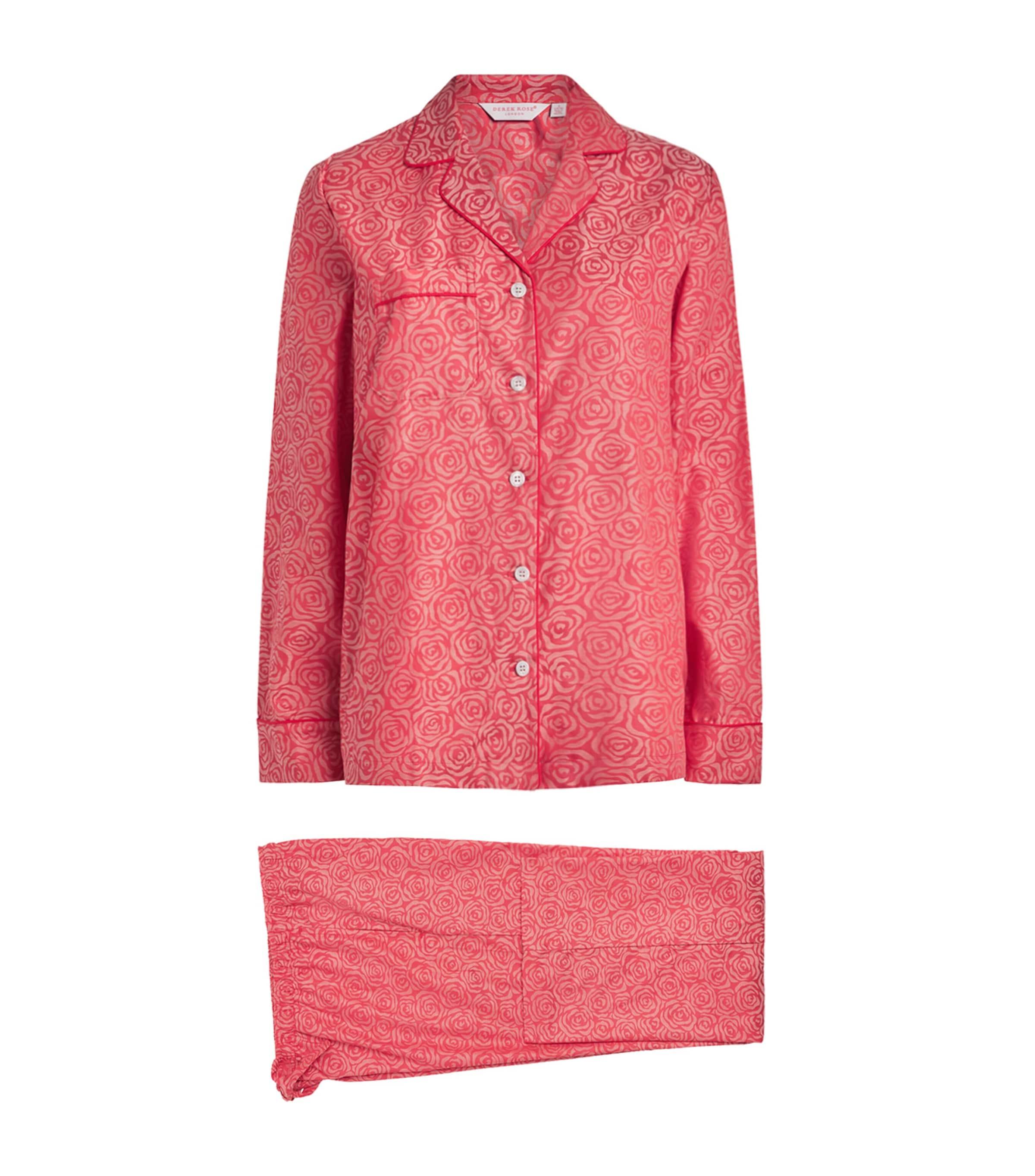 Derek Rose Jacquard Roses Pyjama Set by DEREK ROSE