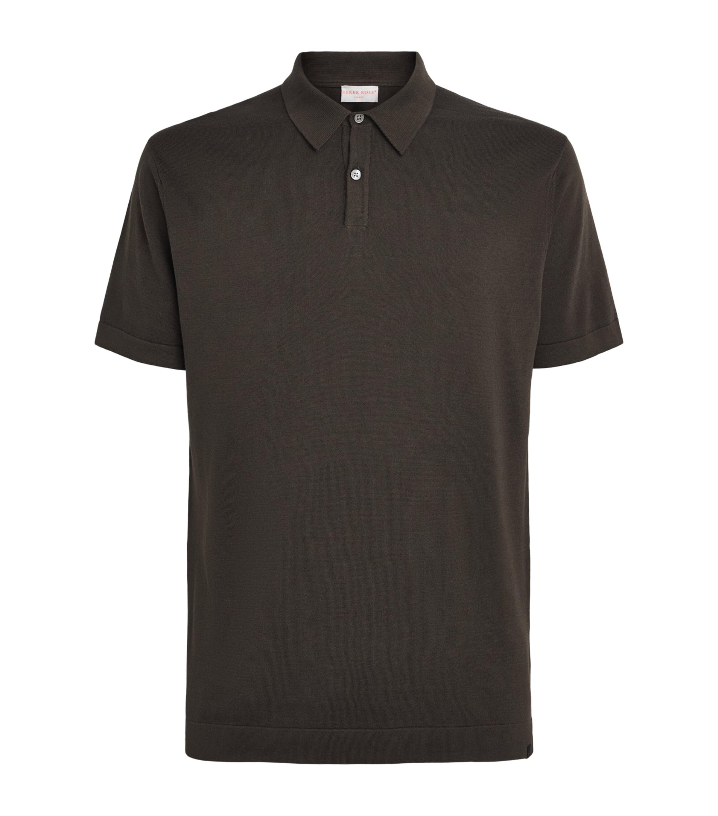 Derek Rose Sea Island Cotton Jacob Polo Shirt by DEREK ROSE