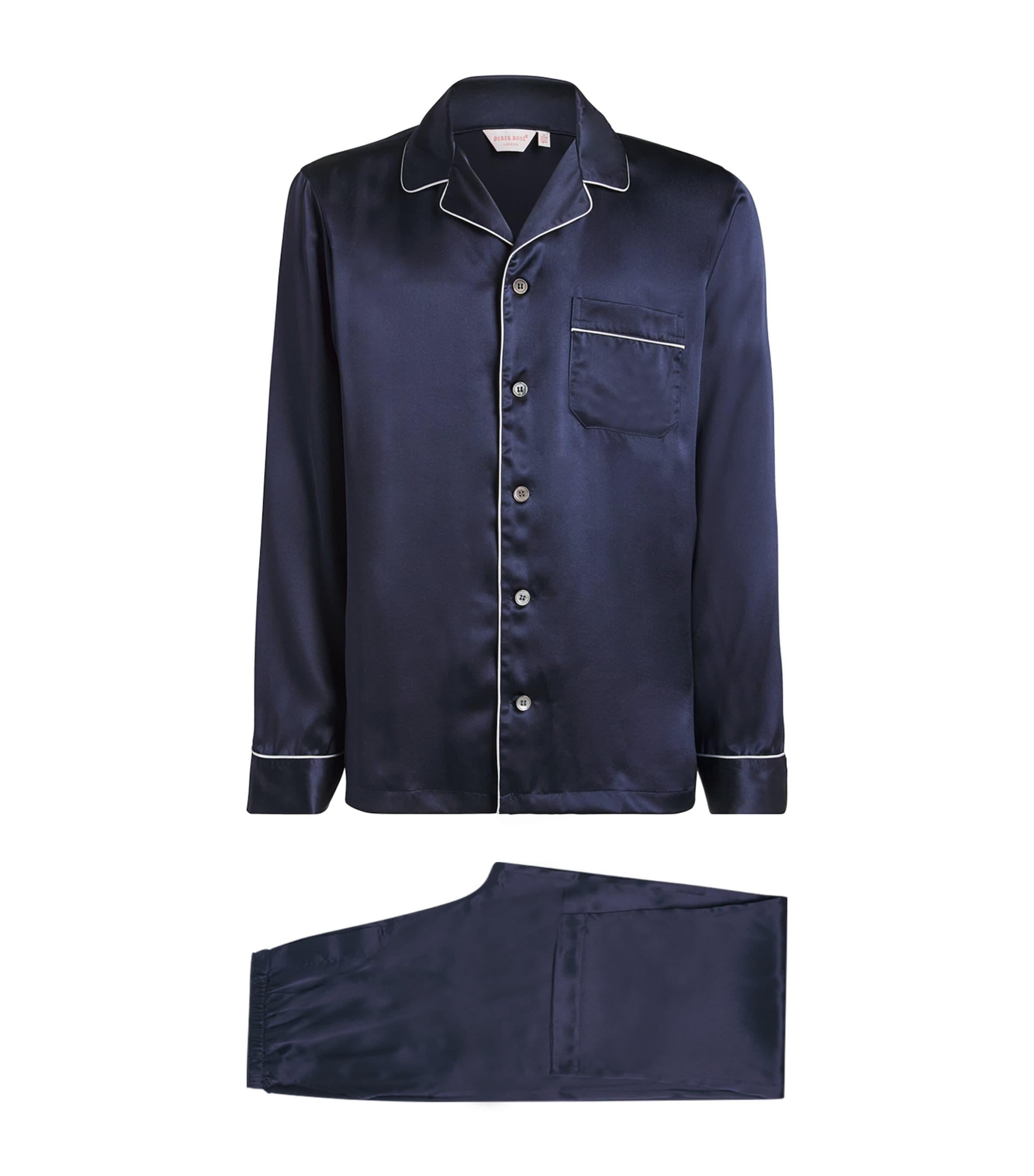 Derek Rose Silk Bailey Pyjama Set by DEREK ROSE