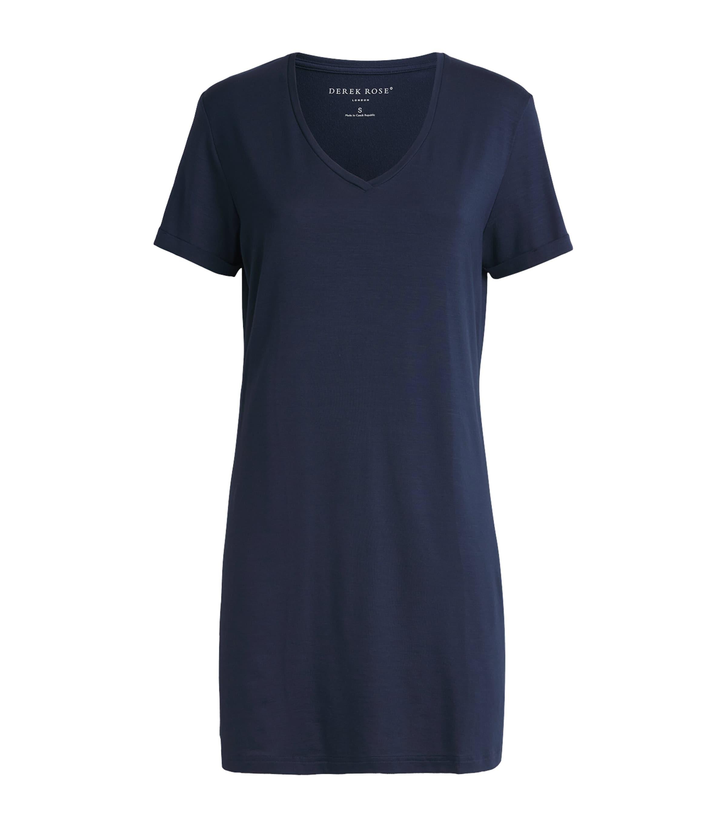 Derek Rose V-Neck Micro Nightdress by DEREK ROSE