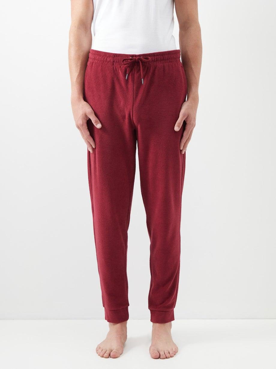 Isaac cotton-terry pyjama trousers by DEREK ROSE