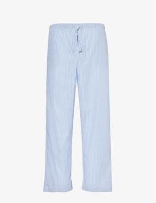 James striped-pattern cotton pyjama trousers by DEREK ROSE