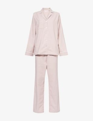 Kelburn Houndstooth-Print Cotton Pyjama Set by DEREK ROSE