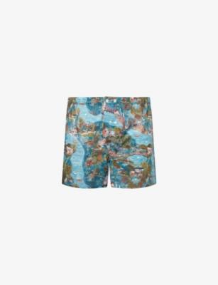 Ledbury Classic-Fit Cotton Boxer Shorts by DEREK ROSE