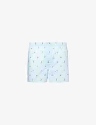 Ledbury Classic-Fit Cotton Boxer Shorts by DEREK ROSE
