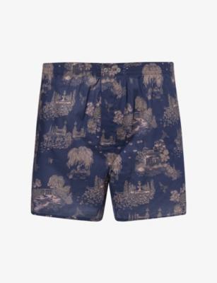 Ledbury London Toile Cotton Boxer Shorts by DEREK ROSE