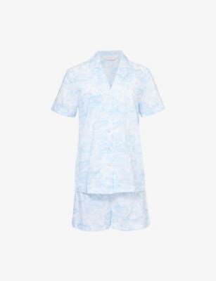 Ledbury relaxed-fit cotton pyjama set by DEREK ROSE