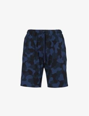 London camouflage-print stretch-woven pyjama shorts by DEREK ROSE