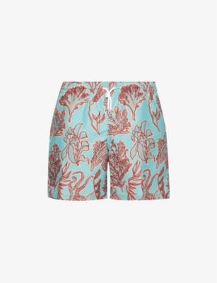 Maui 68 graphic-print swim shorts by DEREK ROSE