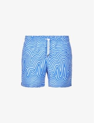Maui wave-print swim shorts by DEREK ROSE