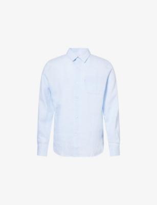 Monaco Long-Sleeve Linen Shirt by DEREK ROSE