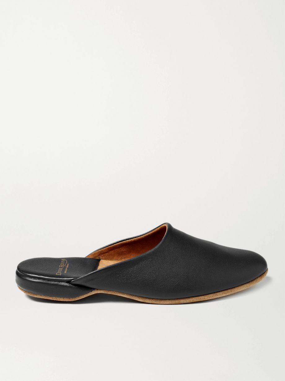 Morgan Leather Slippers by DEREK ROSE