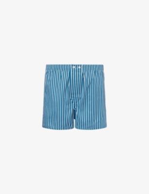 Royal Stripe Classic-Fit Cotton Boxer Shorts by DEREK ROSE