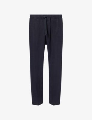 Vienna Drawstring Linen Trousers by DEREK ROSE