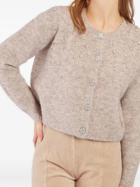 crystal-embellished knit cardigan by DERHY crystal-embellished knit cardigan by DERHY