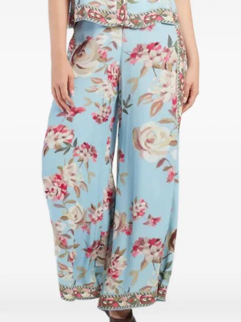 wide-leg floral-print trousers by DERHY