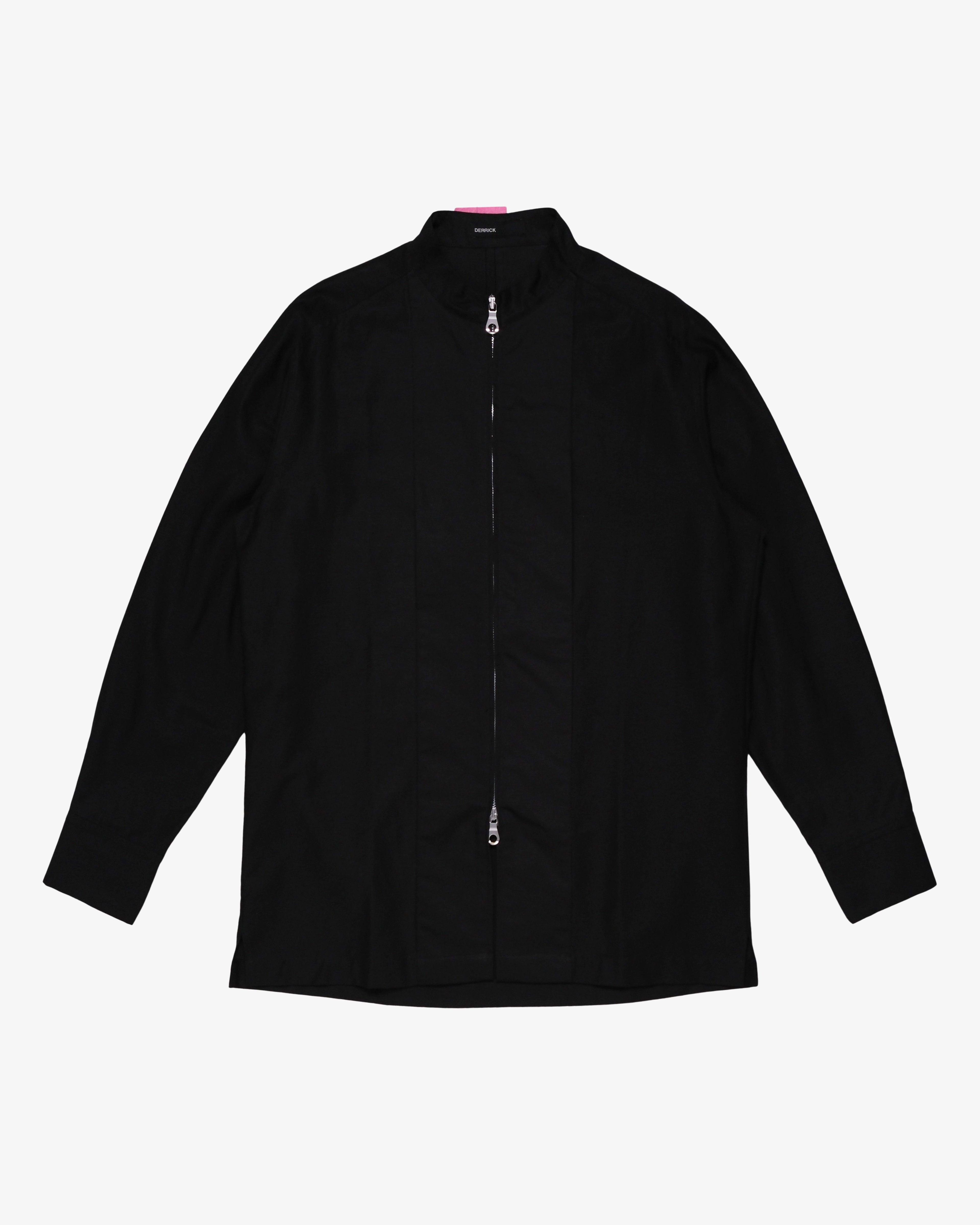 DERRICK - Men's Porter Zip Shirt - (Black) by DERRICK