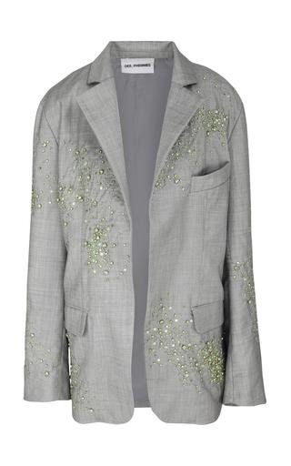 Crystal-Embellished Grisagalia Wool Blazer by DES_PHEMMES