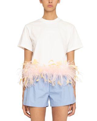 Feather Trim Tee by DES_PHEMMES