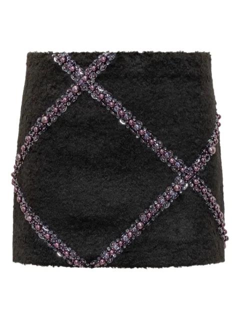 beaded-embellishment mini skirt by DES PHEMMES