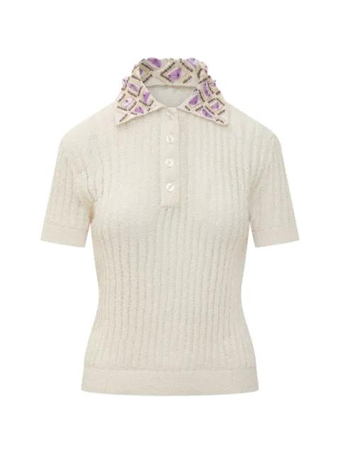 embroidered polo by DES PHEMMES