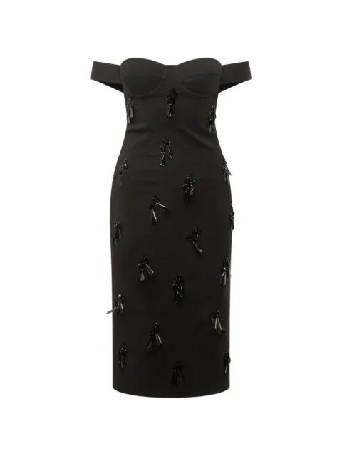 off-shoulder bustier dress by DES PHEMMES