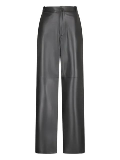 leather high-waisted trousers by DESA 1972