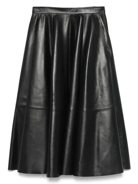 leather midi dress by DESA 1972
