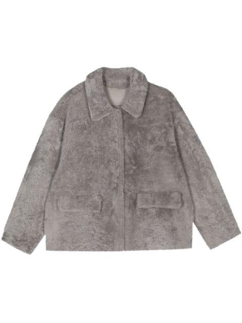 reversible shearling jacket by DESA 1972
