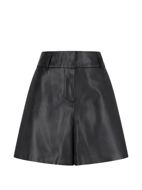 trapeze leather shorts by DESA 1972