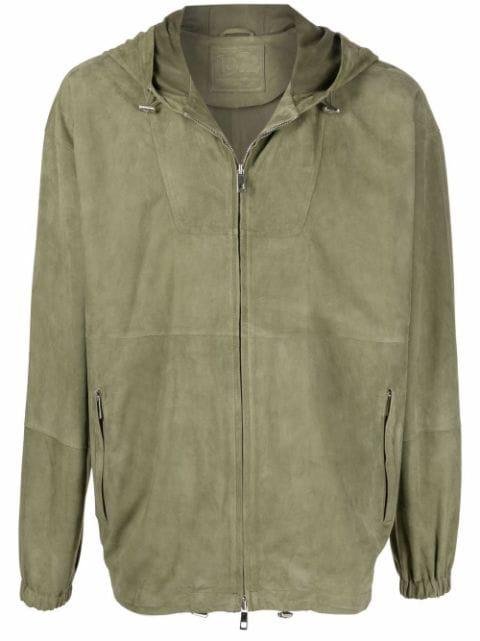 hoodied zip-up jacket by DESA COLLECTION